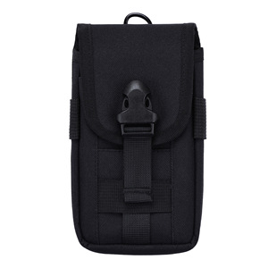 Çok fonksiyonlu evrensel telefon bel çantası naylon çift katmanlı cep telefonu çantası kart yuvası cep telefonu kılıfı kapak için Smartphone - Product Image 1
