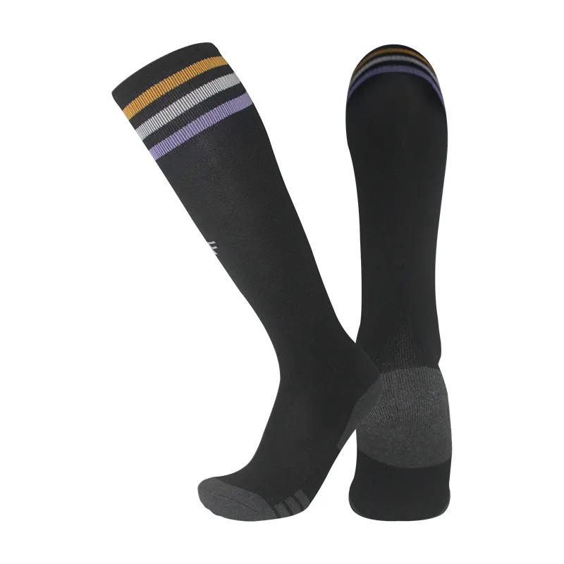 Calcetines largos personalizados para hombre, deportivos, de béisbol, fútbol, club de fútbol, por encima de la rodilla, antideslizantes, calcetines de fútbol