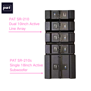 Hot Khuyến mãi giá rẻ âm thanh chuyên nghiệp thiết bị âm thanh đôi 10inch hoạt động dòng mảng Loa Set cho đám cưới/nhà thờ - Product Image 3