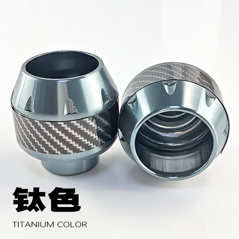 Carbon fiber sticker in titanium color