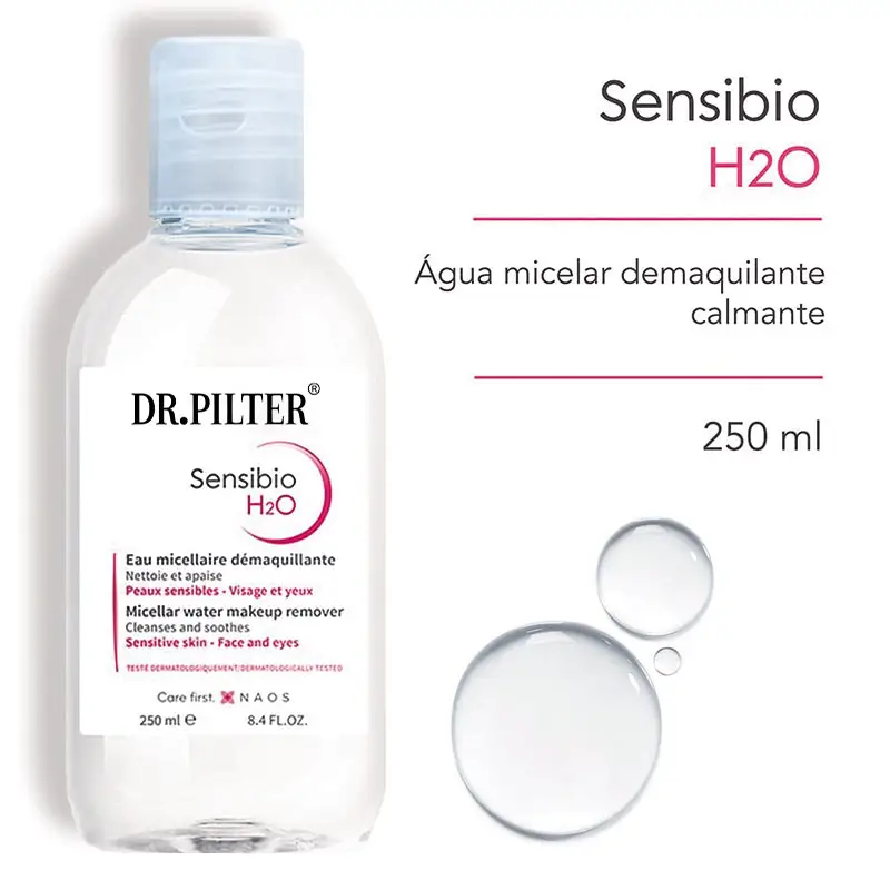 Sensibio - H2O eau micellaire-démaquillant nettoyant-nettoyant pour le visage nettoyant pour les peaux sensibles