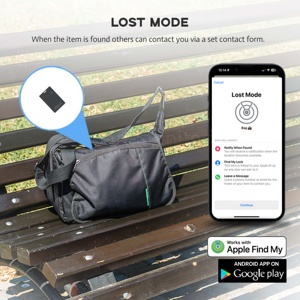 Smart Key Locator Replaceable Battery Compatible Works with <strong>Apple</strong> Find My and Google Devices - Product Image 4