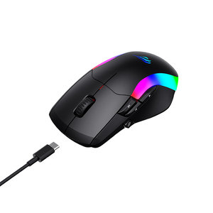 Ms959W Havit 8 tuşları 2.4G kablolu RGB LED renkli işık Optico Raton PC bilgisayar oyun çift mod ergonomik oyun fare - Product Image 4