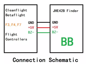 JHE42B ค้นหา5V เสียงดังมาก110dB ติดตามพร้อมกริ่งเตือนแบตเตอรี่ในตัวสำหรับควบคุมการบินโดรน RC FPV - Product Image 5