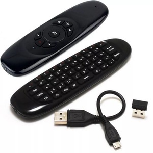 Factory C120 Air Mouse Voice Backlight Gyroscope Fly Colorful Air Mouse Wireless Remote <strong>Control</strong> with Mini Keyboard
