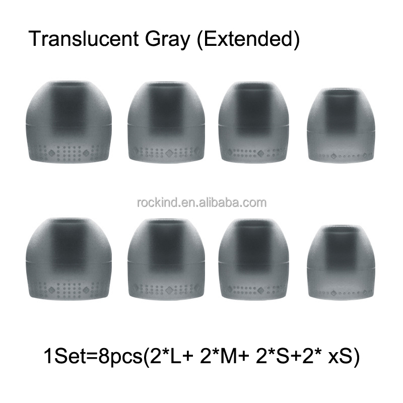 Gris translucide (étendu, 8 pcs/ensemble)