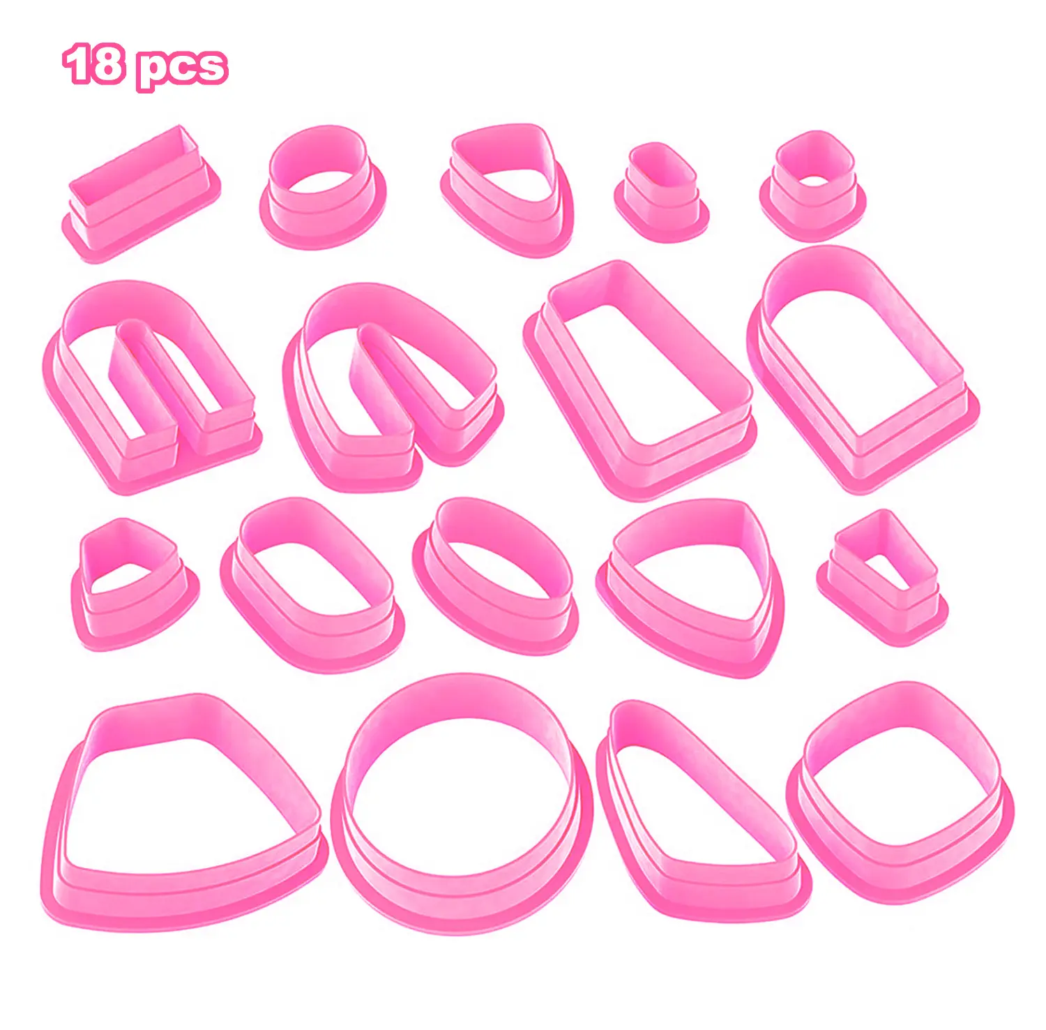 Soft Pottery Polymer Clay Cutter shapes jewelry DIY INS French Earrings U Pattern Cutting Dies for crafts Pendant Making Mold