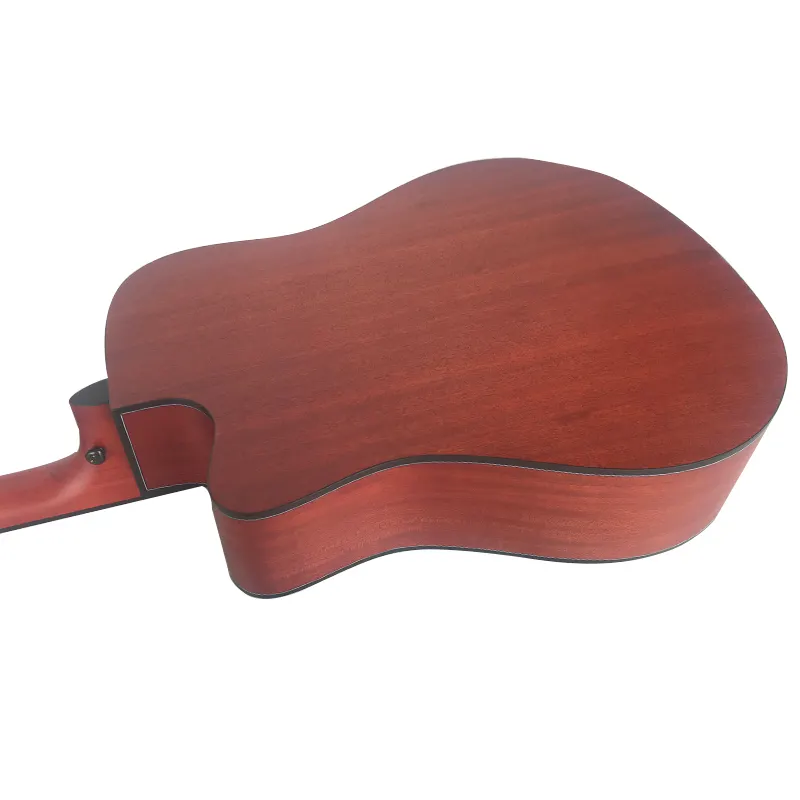 Ustom-guitarra acústica de caoba, instrumento musical de 41 Inch utaway con cuerda de acero