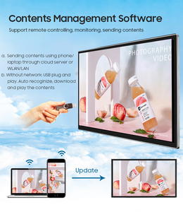 23,6 дюймов настенный рекламный плеер Android digital signage Network WiFi Ad player с программным обеспечением CMS - Product Image 3