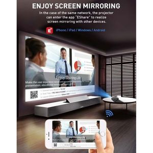 P11 מקרן נייד 2.4g/5g wifi bt dlp קישור עם 3d לוח מגע אנדרואיד אלחוטי 9.0 max 4k hd 2 + 32 מיני מקרן חכם