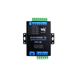 Servidor serie Ethernet RS485 a RJ45 de 4 canales, operación independiente RS485 de 4 canales, módulo serie aislado industrial de montaje en riel - Product Image 3
