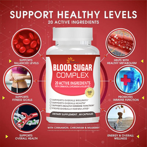 Oem nhãn hiệu riêng chăm sóc sức khỏe bổ sung đường huyết rõ ràng viên nang với quế mướp đắng dâu - Product Image 3