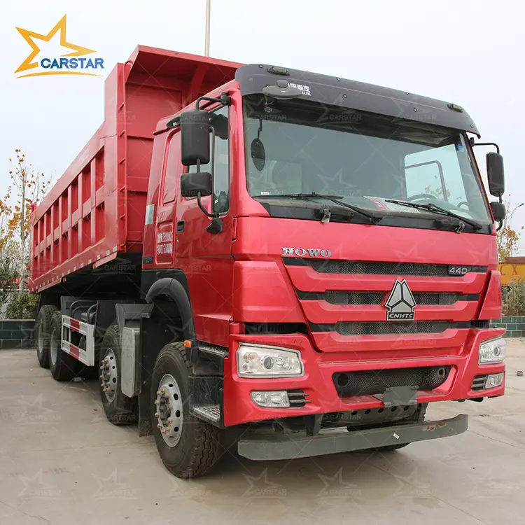 Camion minier HOWO d'occasion de qualité supérieure 12 pneus 371/375/420 420HP 8X4 en Chine à prix raisonnable