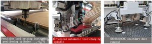 Máquina enrutadora CNC de alta calidad con función de carga y descarga y marcado, SH195310CNC