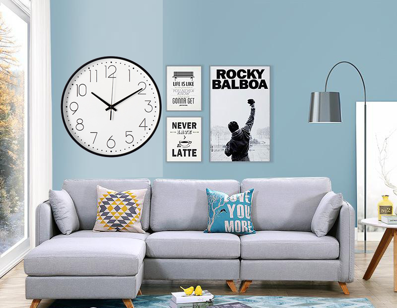 3d home decoration decorative modern plastic creative nordic wall clock simple