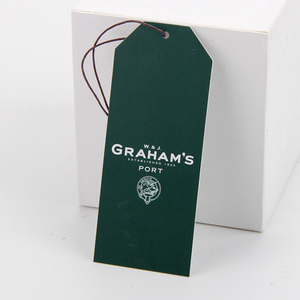Eco-friendly <strong>Custom</strong> Logo Printed 350g Copper Card Paper Foodstuff Hang <strong>Tag</strong> With <strong>Elastic</strong> <strong>String</strong> - Product Image 5