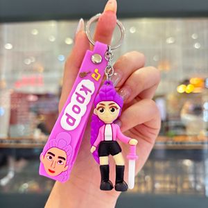 Hot bán mix màu PVC chất liệu Kpop Phù Thủy & Demon Hunter phim hoạt hình Ba lô Mặt dây chuyền Keychain - Product Image 5