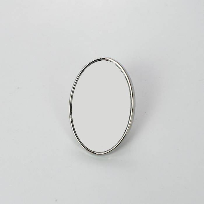 Spilla ovale vuota da 30 mm in argento