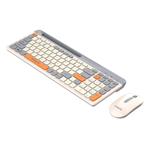 Juego de teclado y ratón de modo dual inalámbrico K100 Factory OEM 2,4G con función de soporte para teléfono móvil - Product Image 4