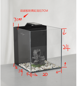 Toptan Mini ultra-beyaz yüksek temizle cam balık <span class=keywords><strong>tank</strong></span>ı ile arka filtre akvaryum FISHHOME deniz balık <span class=keywords><strong>tank</strong></span>ı