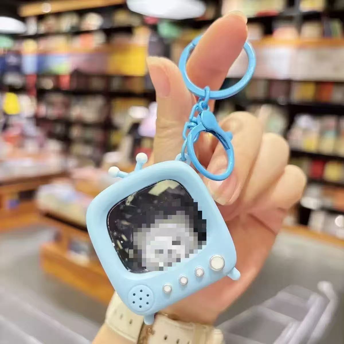 Cat TV Night Light - Blue