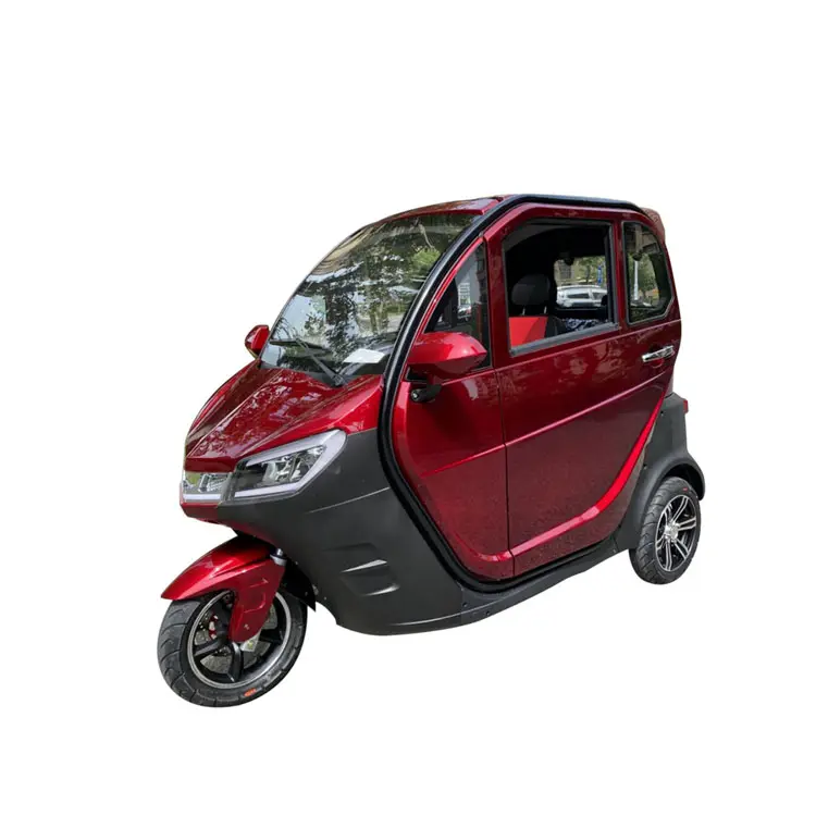 סין חדש Model3 גלגל בנזין תלת אופן 150cc מונית Moto Bajaj טוק ריקשה למכירה תא סגור תלת אופן