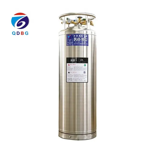 QDBG China Made DPL450-175-2.3 Cryogenic Welded Insulated Dewar Cylinder For Liquid Oxygen Argon Nitrogen CO2 LNG