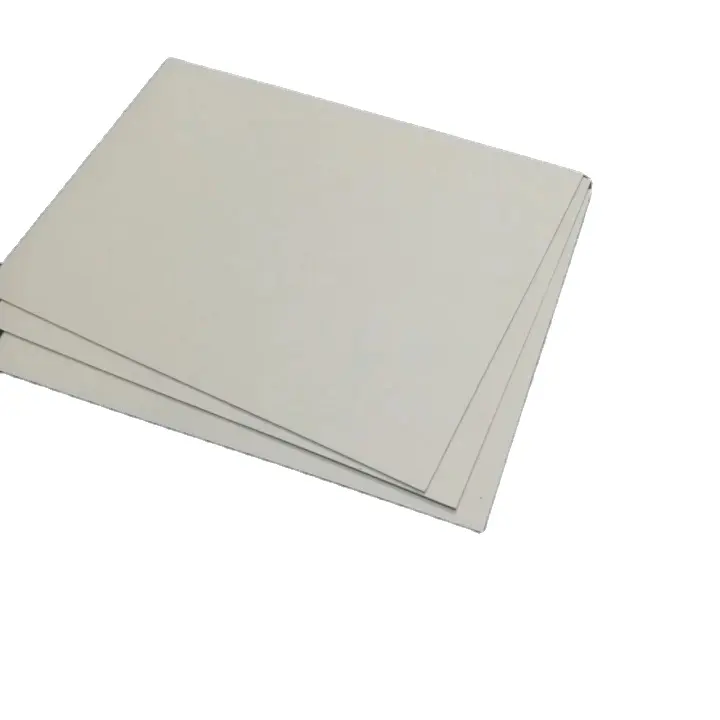 Placas de papel gris brillante 350g/tablero de papel duro laminado gris