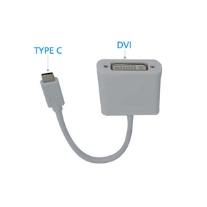 タイプC-DVIコンバーターUSB-C〜DVI-DコネクタシングルリンクDVIケーブル