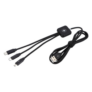 带有Type-C编织<span class=keywords><strong>USB</strong></span>的可定制3合1 led灯充电器电缆，用于个性化徽标和数据线礼品