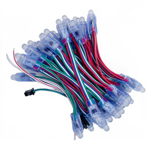 Professional Manufacture DC5V Input <strong>WS2801</strong> Digital Addressable 12mm RGB Full Color LED <strong>Pixel</strong> <strong>String</strong> 50pcs <strong>String</strong> IP68 - Product Image 4