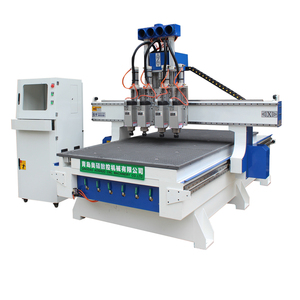 Máquina enrutadora CNC ATC con cuatro cabezales 3000X2000 Taladro de madera y corte de cuchillos Sistema de control DSP - Product Image 1