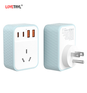 Enchufe eléctrico en función de toma de corriente Control de toma de corriente Enchufe USB de pared Convertidor de adaptador múltiple Cargador de teléfono móvil - Product Image 6