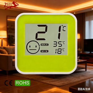 Kỹ Thuật Số thermohygrometer với chỉ số, nhiệt độ trong nhà độ ẩm màn hình với Max/Min kỷ lục, CE ROHS chứng nhận, - Product Image 1