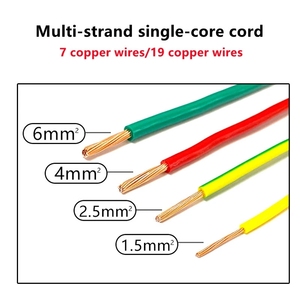 PVC Insulated <strong>Cable</strong> Conduit Wiring 100m Car Audio <strong>Cable</strong> 0.75 1.0 1.5 2.5 4 6 <strong>10</strong> Sq <strong>mm</strong> Auto Electrical Wire <strong>Cable</strong> - Product Image 5