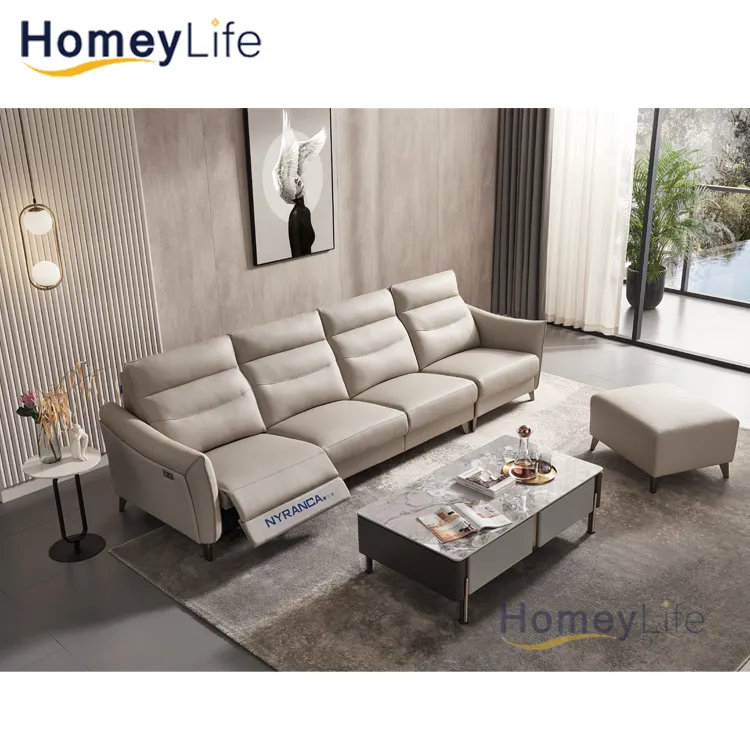 Copridivano reclinabile elettrico a 3 posti copridivano reclinabile set divano da soggiorno in vera pelle