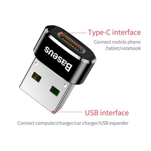迷你型-C母转<span class=keywords><strong>USB</strong></span>公适配器转换器