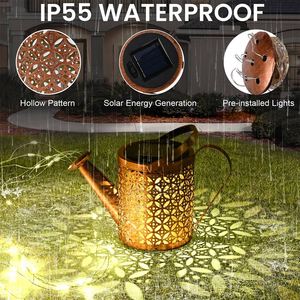 Năng lượng mặt trời Powered tưới nước có thể vườn ánh sáng Móc Cổ phần ngoài trời không thấm nước trang trí đèn lồng chuỗi đèn Patio sân Pathway chiếu sáng - Product Image 4