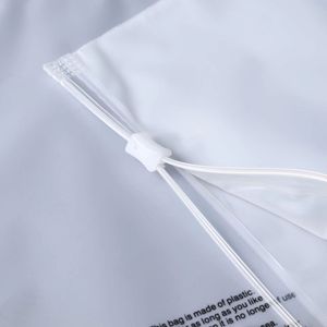 מט שחור רב פעמי זרבוקים פלסטיק שקוף שקוף עבור בגדים אריזת רוכסן תיק בגד - Product Image 2