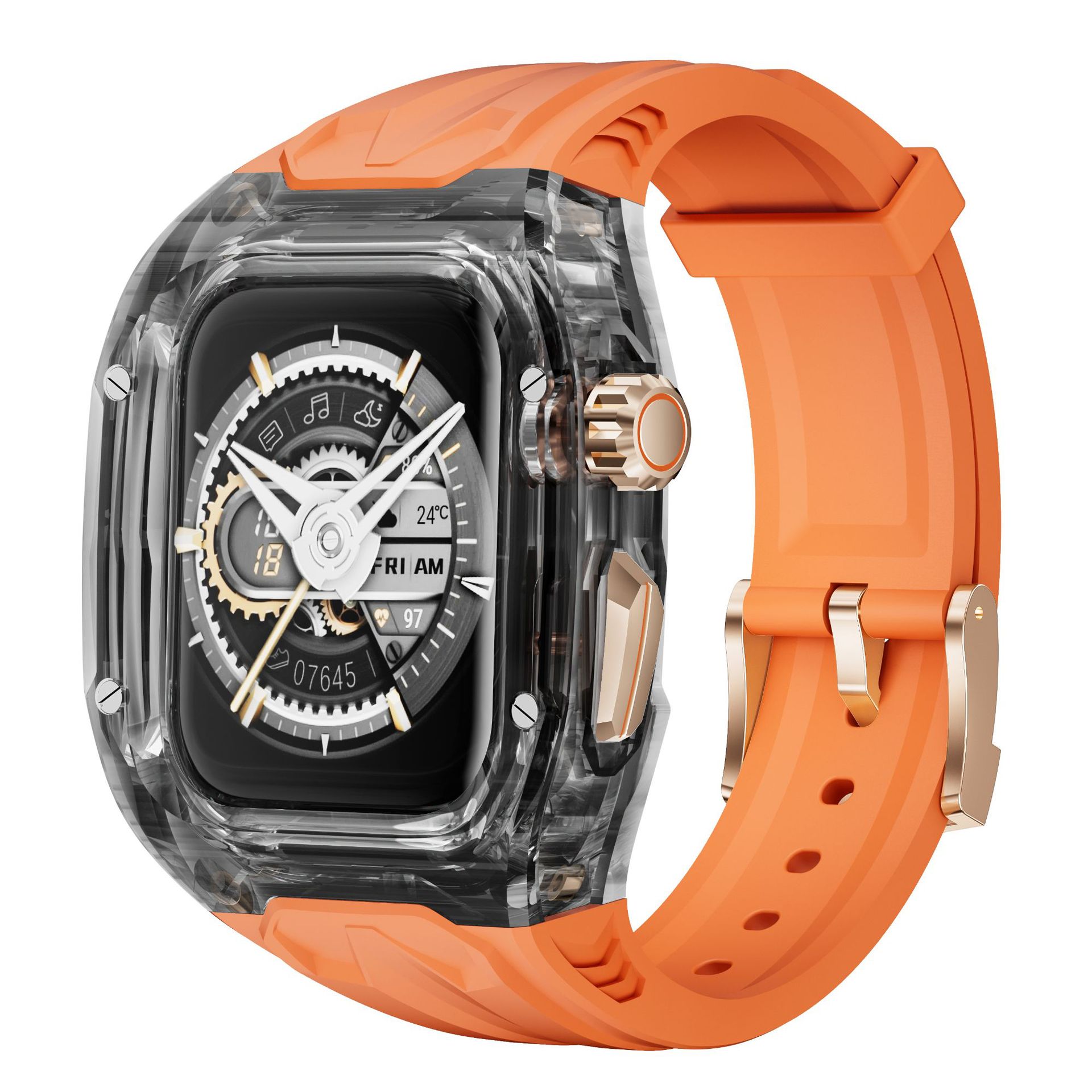 Concha naranja-Negro