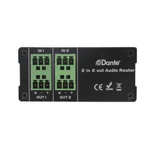 POEスプリッターを備えたPhoenix Connector Danteネットワークトランスミッターを使用した2つのバランスAUX入力、2つの出力 - Product Image 6