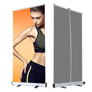Nhanh chóng vận chuyển cơ sở rộng nhôm cuộn lên biểu ngữ quảng cáo cuộn lên màn hình cuộn lên biểu ngữ có thể thu vào cuộn lên biểu ngữ - Product Image 1