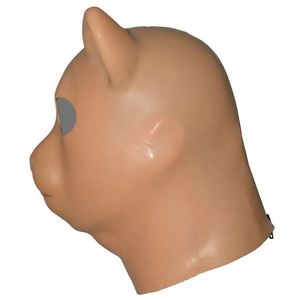 フェチハロウィンパーティーファンシーラテックス動物マスクラテックスボンデージ工場卸売