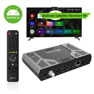 <strong>Android</strong> Satellite <strong>Receiver</strong> 4k H.265 HEVC FTA Decoder Z8 5G Wifi 2+16GB <strong>Android</strong> OTT+DVB-S2 Digital TV <strong>Receiver</strong> Hybrid Set-top Box - Product Image 1