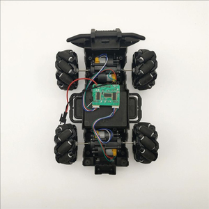 Omni-Wheel Mecanum DIY Scientific Maker Robot de chasis de coche inteligente, Marco para evitar obstáculos todo terreno 4WD - Product Image 1