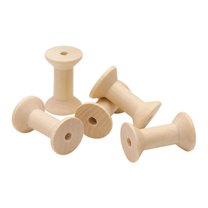 工艺品和缝纫用小型未完成的木制空线轴 - Product Image 5