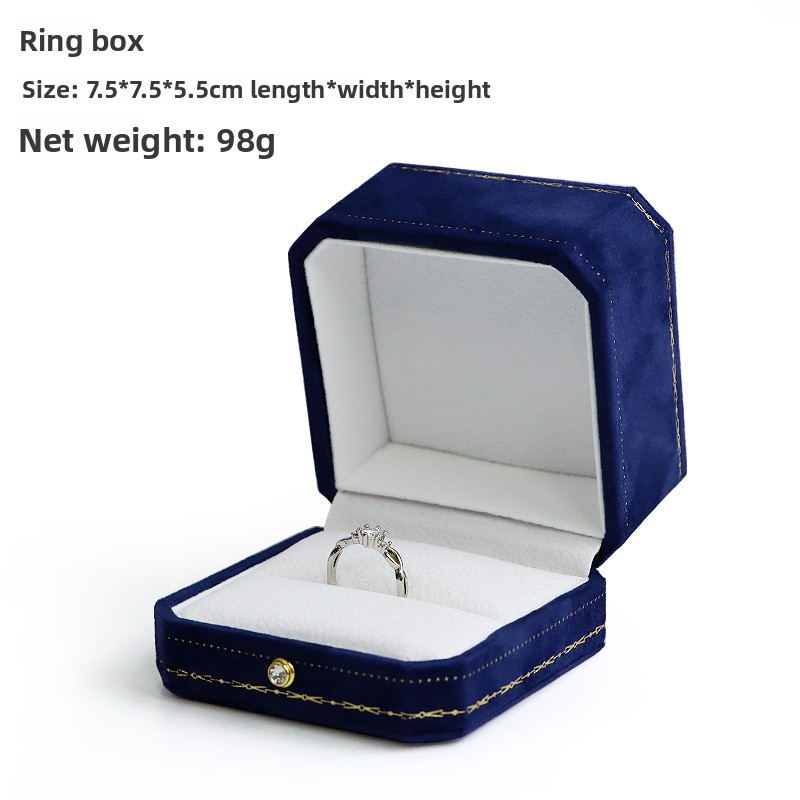 Deep blue ring box