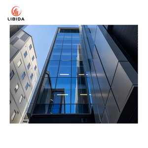 Säulen abdeckung Wasserdichte Vorhang fassaden fassade mit gehärteter Glas verkleidung, Aluminium profil Rabatt preis