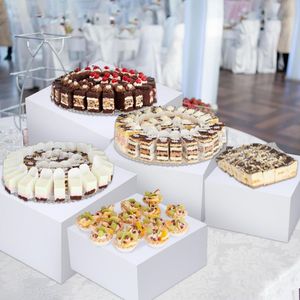 Jihong Tùy Chỉnh Cao Cấp Trắng <span class=keywords><strong>Acrylic</strong></span> Hiển Thị Đứng Tự Chọn <span class=keywords><strong>Acrylic</strong></span> Thực Phẩm Risers Cubes Cao Cấp <span class=keywords><strong>Acrylic</strong></span> Hiển Thị Siêu Thị Nguồn Cung Cấp - Product Image 3