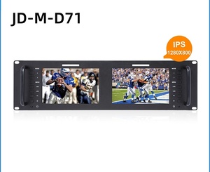 Monitor de cámara de control de pantalla IPS de 3RU Montado en Rack dual de 7 pulgadas 4K HD-MI SDI 1920x1200 (incluida la interfaz de red) - Product Image 2